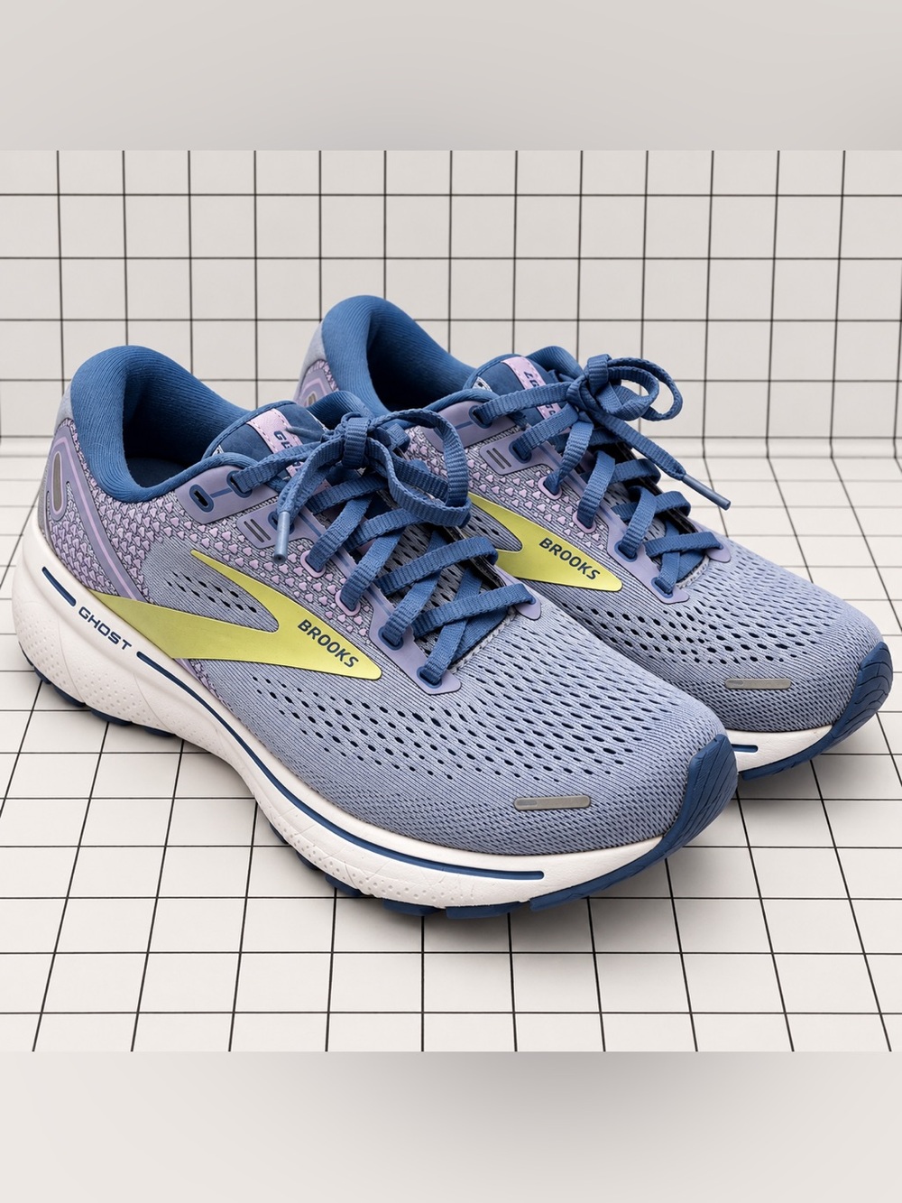 Brooks Ghost 14 Women’s Size 8 B Purple Blue Green Running Shoes 1203561B544